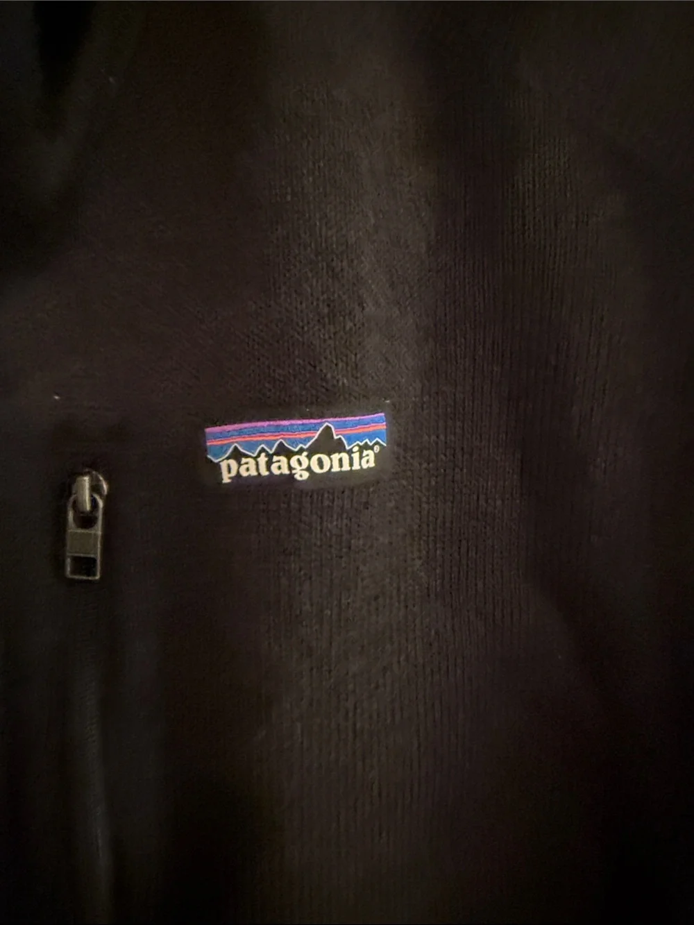 Patagonia Black Fleece Vest with Chest Zip Pocket